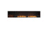 Ecosmart Fire Flex 104SS.BXL Single Sided Fireplace Insert - Black Finish / Stainless Steel Burner - ESF.FX.104SS.BXL