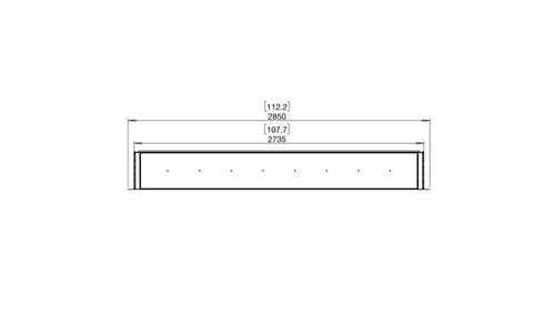 Ecosmart Fire Flex 104SS Single Sided Fireplace Insert - Black Finish / Black Burner - ESF.FX.104SS.B