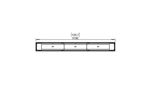 Ecosmart Fire Flex 122BN Bench Fireplace Insert - Black Finish / Stainless Steel Burner - ESF.FX.122BN