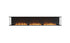 Ecosmart Fire Flex 122BY Bay Fireplace Insert - Black Finish / Stainless Steel Burner - ESF.FX.122BY