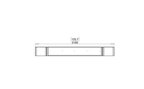 Ecosmart Fire Flex 122BY.BX2 Bay Fireplace Insert - Black Finish / Stainless Steel Burner - ESF.FX.122BY.BX2
