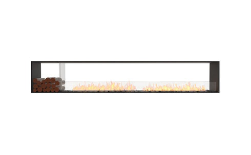 Ecosmart Fire Flex 122DB.BX1 Double Sided Fireplace Insert - Black Finish / Stainless Steel Burner - ESF.FX.122DB.BX1