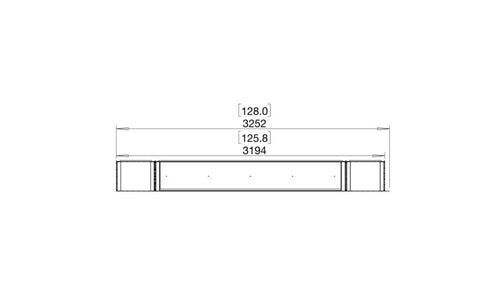 Ecosmart Fire Flex 122LC.BX2 Left Corner Fireplace Insert - Black Finish / Stainless Steel Burner - ESF.FX.122LC.BX2