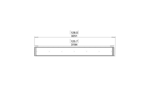 Ecosmart Fire Flex 122PN Peninsula Fireplace Insert - Black Finish / Stainless Steel Burner - ESF.FX.122PN