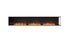 Ecosmart Fire Flex 122RC Right Corner Fireplace Insert - Black Finish / Stainless Steel Burner - ESF.FX.122RC