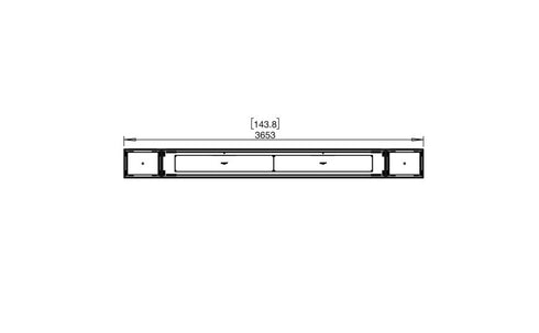 Ecosmart Fire Flex 140BN.BX2 Bench Fireplace Insert - Black Finish / Stainless Steel Burner - ESF.FX.140BN.BX2