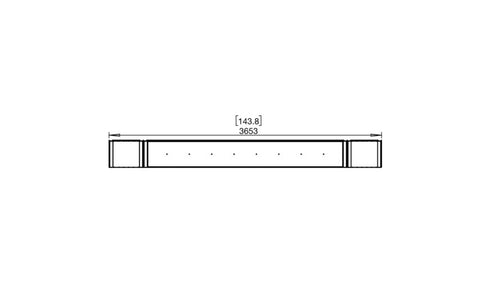 Ecosmart Fire Flex 140BY.BX2 Bay Fireplace Insert - Black Finish / Stainless Steel Burner - ESF.FX.140BY.BX2