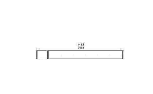 Ecosmart Fire Flex 140BY.BXL Bay Fireplace Insert - Black Finish / Stainless Steel Burner - ESF.FX.140BY.BXL