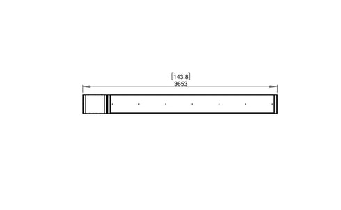 Ecosmart Fire Flex 140IL.BX1 Island Fireplace Insert - Black Finish / Stainless Steel Burner - ESF.FX.140IL.BX1