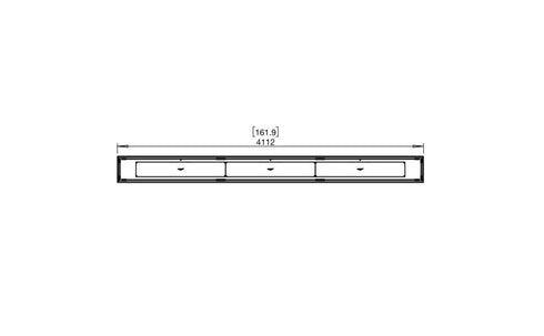 Ecosmart Fire Flex 158BN Bench Fireplace Insert - Black Finish / Stainless Steel Burner - ESF.FX.158BN