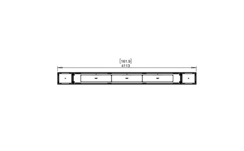 Ecosmart Fire Flex 158BN.BX2 Bench Fireplace Insert - Black Finish / Black Burner - ESF.FX.158BN.BX2.B