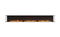 Ecosmart Fire Flex 158BY Bay Fireplace Insert - Black Finish / Stainless Steel Burner - ESF.FX.158BY
