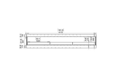 Ecosmart Fire Flex 158BY Bay Fireplace Insert - Black Finish / Black Burner - ESF.FX.158BY.B