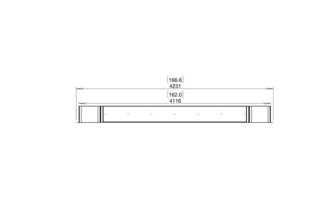 Ecosmart Fire Flex 158DB.BX2 Double Sided Fireplace Insert - Black Finish / Black Burner - ESF.FX.158DB.BX2.B