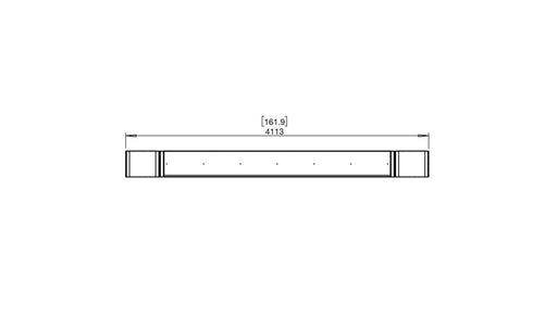 Ecosmart Fire Flex 158IL.BX2 Island Fireplace Insert - Black Finish / Stainless Steel Burner - ESF.FX.158IL.BX2