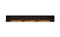 Ecosmart Fire Flex 158SS Single Sided Fireplace Insert - Black Finish / Stainless Steel Burner - ESF.FX.158SS