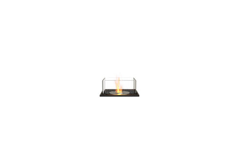Ecosmart Fire Flex 18BN Bench Fireplace Insert - Black Finish / Stainless Steel Burner - ESF.FX.18BN