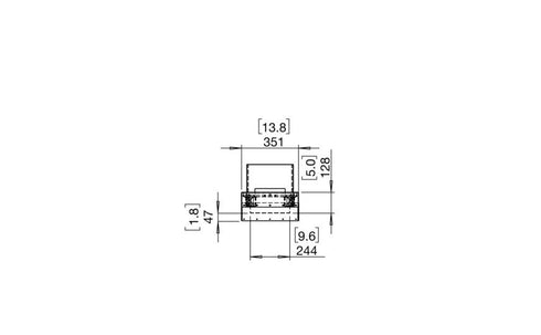 Ecosmart Fire Flex 18BN Bench Fireplace Insert - Black Finish / Black Burner - ESF.FX.18BN.B