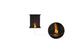 Ecosmart Fire Flex 18BY Bay Fireplace Insert - Black Finish / Black Burner - ESF.FX.18BY.B