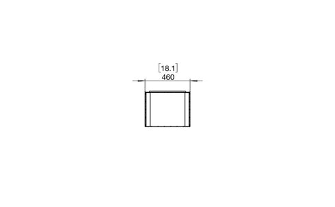 Ecosmart Fire Flex 18BY Bay Fireplace Insert - Black Finish / Stainless Steel Burner - ESF.FX.18BY