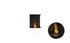 Ecosmart Fire Flex 18RC Right Corner Fireplace Insert - Black Finish / Black Burner - ESF.FX.18RC.B
