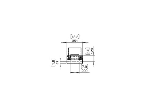 Ecosmart Fire Flex 122BN.BX2 Bench Fireplace Insert - Black Finish / Stainless Steel Burner - ESF.FX.122BN.BX2