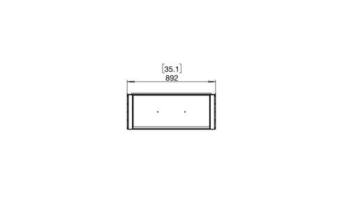Ecosmart Fire Flex 32BY Bay Fireplace Insert - Black Finish / Stainless Steel Burner - ESF.FX.32BY
