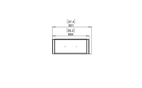 Ecosmart Fire Flex 32LC Left Corner Fireplace Insert - Black Finish / Stainless Steel Burner - ESF.FX.32LC