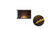 Ecosmart Fire Flex 32LC Left Corner Fireplace Insert - Black Finish / Black Burner - ESF.FX.32LC.B