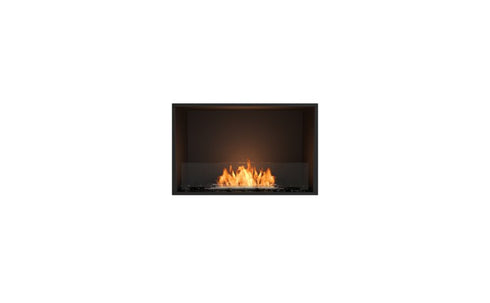Ecosmart Fire Flex 32SS Single Sided Fireplace Insert - Black Finish / Stainless Steel Burner - ESF.FX.32SS