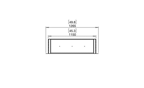 Ecosmart Fire Flex 42DB Double Sided Fireplace Insert - Black Finish / Stainless Steel Burner - ESF.FX.42DB