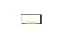 Ecosmart Fire Flex 42PN Peninsula Fireplace Insert - Black Finish / Stainless Steel Burner - ESF.FX.42PN