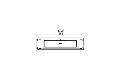 Ecosmart Fire Flex 50BN Bench Fireplace Insert - Black Finish / Black Burner - ESF.FX.50BN.B