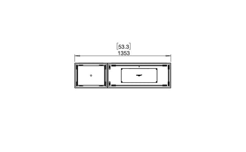 Ecosmart Fire Flex 50BN.BX1 Bench Fireplace Insert - Black Finish / Black Burner - ESF.FX.50BN.BX1.B