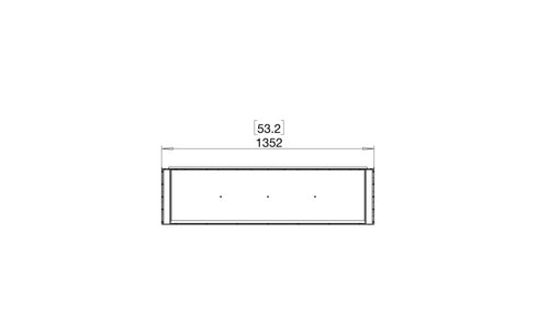 Ecosmart Fire Flex 50BY Bay Fireplace Insert - Black Finish / Black Burner - ESF.FX.50BY.B