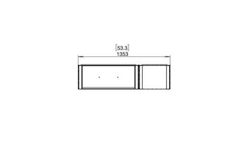 Ecosmart Fire Flex 50BY.BXR Bay Fireplace Insert - Black Finish / Black Burner - ESF.FX.50BY.BXR.B