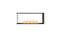 Ecosmart Fire Flex 50PN Peninsula Fireplace Insert - Black Finish / Stainless Steel Burner - ESF.FX.50PN