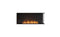 Ecosmart Fire Flex 50RC Right Corner Fireplace Insert - Black Finish / Stainless Steel Burner - ESF.FX.50RC