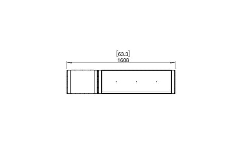 Ecosmart Fire Flex 60IL.BX1 Island Fireplace Insert - Black Finish / Black Burner - ESF.FX.60IL.BX1.B