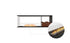 Ecosmart Fire Flex 60PN.BXR Peninsula Fireplace Insert - Black Finish / Black Burner - ESF.FX.60PN.BXR.B