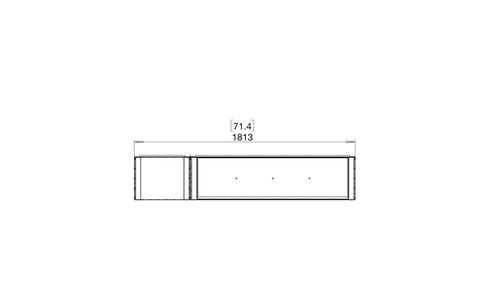 Ecosmart Fire Flex 68BY.BXL Bay Fireplace Insert - Black Finish / Black Burner - ESF.FX.68BY.BXL.B
