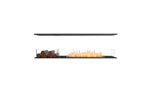 Ecosmart Fire Flex 68IL.BX1 Island Fireplace Insert - Black Finish / Stainless Steel Burner - ESF.FX.68IL.BX1