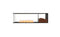 Ecosmart Fire Flex 68PN.BXR Peninsula Fireplace Insert - Black Finish / Stainless Steel Burner - ESF.FX.68PN.BXR