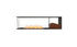 Ecosmart Fire Flex 68PN.BXR Peninsula Fireplace Insert - Black Finish / Stainless Steel Burner - ESF.FX.68PN.BXR