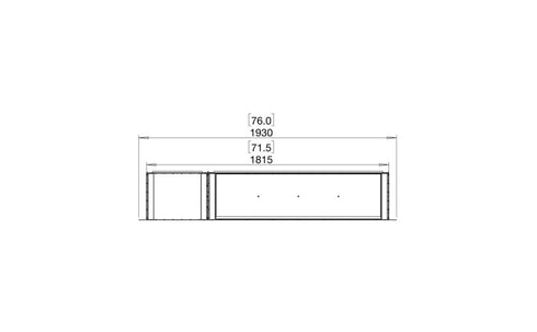 Ecosmart Fire Flex 68SS.BXL Single Sided Fireplace Insert - Black Finish / Stainless Steel Burner - ESF.FX.68SS.BXL