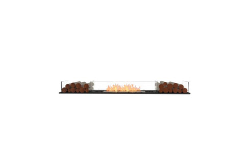 Ecosmart Fire Flex 78BN.BX2 Bench Fireplace Insert - Black Finish / Stainless Steel Burner - ESF.FX.78BN.BX2