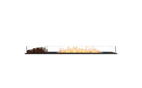 Ecosmart Fire Flex 86BN.BX1 Bench Fireplace Insert - Black Finish / Stainless Steel Burner - ESF.FX.86BN.BX1