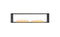 Ecosmart Fire Flex 86DB Double Sided Fireplace Insert - Black Finish / Stainless Steel Burner - ESF.FX.86DB