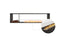 Ecosmart Fire Flex 86DB.BX1 Double Sided Fireplace Insert - Black Finish / Black Burner - ESF.FX.86DB.BX1.B