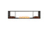 Ecosmart Fire Flex 86DB.BX2 Double Sided Fireplace Insert - Black Finish / Stainless Steel Burner - ESF.FX.86DB.BX2